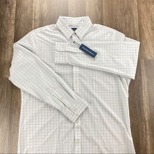 Mizzen+Main NWT Blue Striped Long Sleeve Shirt